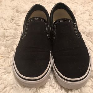Black Slip On Vans